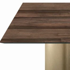 Tavolo Fisso Quadrato in Laminato e Acciaio Made in Italy - Forbici