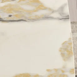 Tavolo Fisso 210x110 cm con Piano in Ceramica Effetto Marmo - Tano