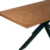 Tavolo Fisso 180x90 cm in Rovere e Base in Ferro - Legame