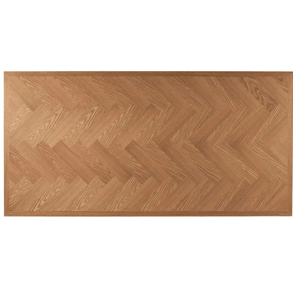 Tavolo Fisso 180x90 cm in Rovere e Base in Ferro - Legame