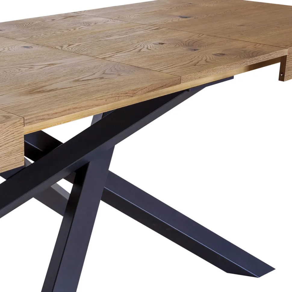 Tavolo Indoor Allungabile in Legno Massello e Metallo Made in Italy – Khal