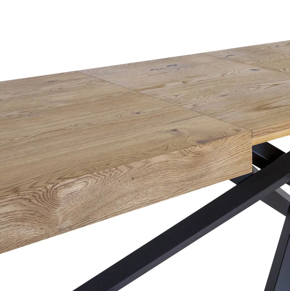 Tavolo Indoor Allungabile in Legno Massello e Metallo Made in Italy – Khal
