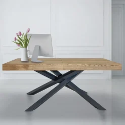 Tavolo Indoor Allungabile in Legno Massello e Metallo Made in Italy – Khal