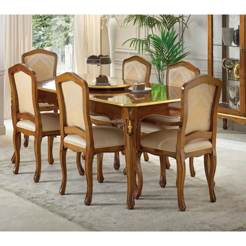 Tavolo in Legno Allungabile 280 cm Stile Classico Made in Italy - Majesty