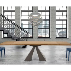 Tavolo in Legno Allungabile fino a 300 cm Moderno Made in Italy - Dalmata