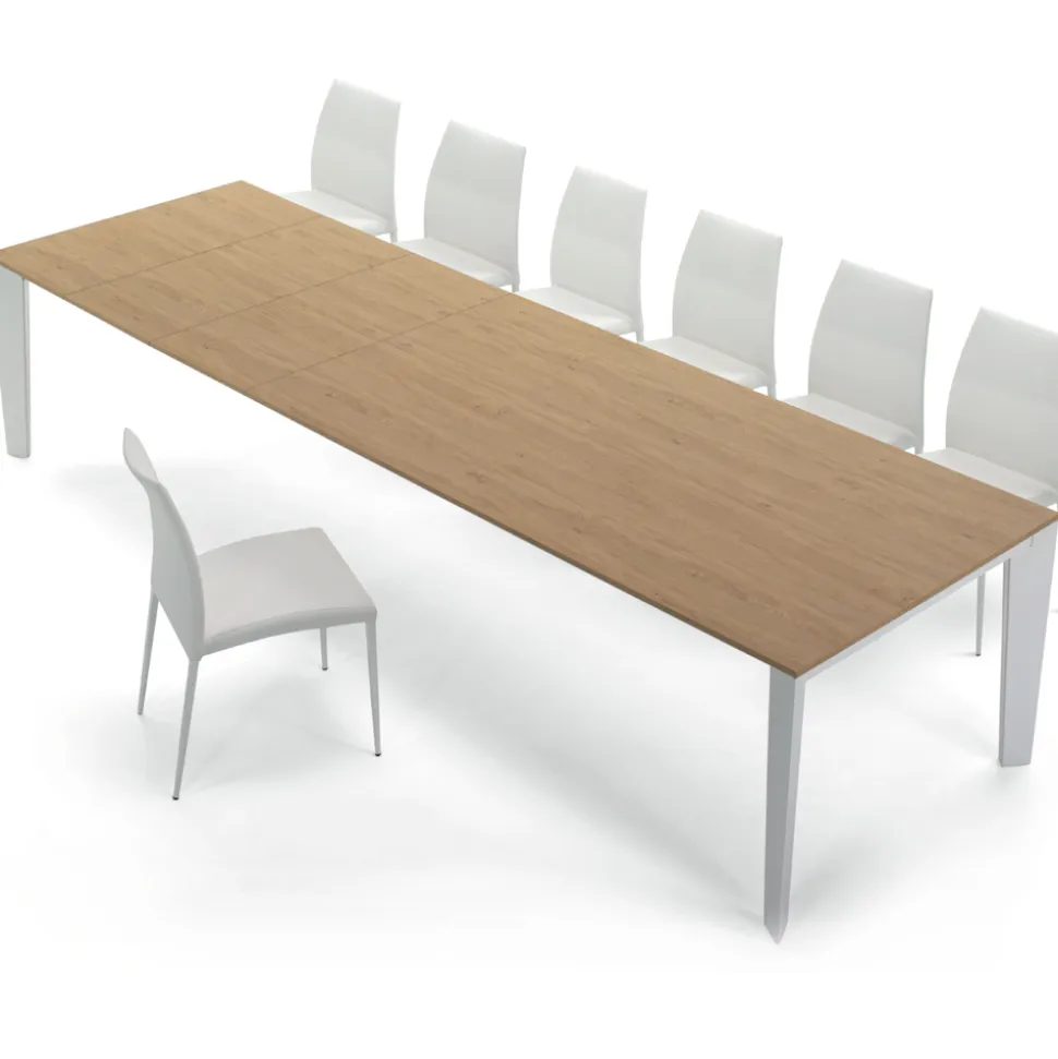 Tavolo in Legno Impiallacciato Allungabile fino a 325 cm Made in Italy – Settanta