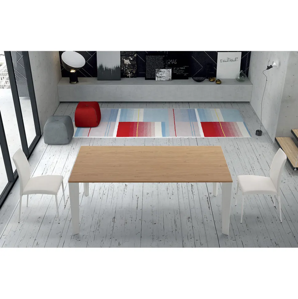 Tavolo in Legno Impiallacciato Allungabile fino a 325 cm Made in Italy – Settanta