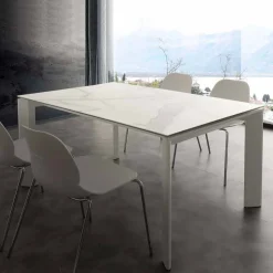 Tavolo in vetroceramica allungabile a libro fino a 240 cm Terni