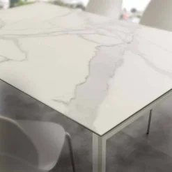 Tavolo in vetroceramica allungabile a libro fino a 240 cm Terni