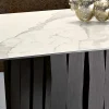 Tavolo in vetroceramica di moderno design fatto in Italia, Egisto