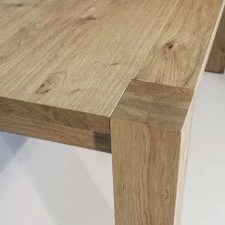 Tavolo Living Allungabile in Placcato di Rovere Nodato Made in Italy – Durin