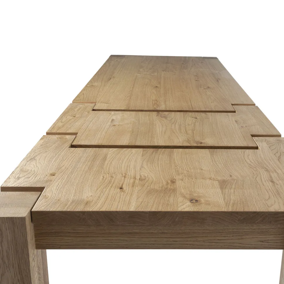 Tavolo Living Allungabile in Placcato di Rovere Nodato Made in Italy – Durin