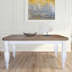 Tavolo Living Allungabile in Rovere con Angoli Sagomati Made in Italy – Rafael