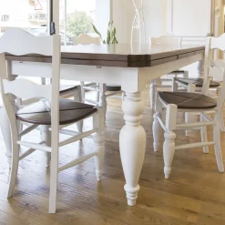 Tavolo Living Allungabile in Rovere con Angoli Sagomati Made in Italy – Rafael