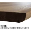 Tavolo Living in Massello Vero di Noce Nodato Made in Italy – Boromir