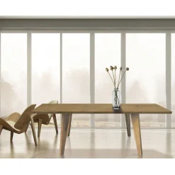 Tavolo Living in Rovere Massellato Disponibile in Vari Bordi Made in Italy – Barbalbero
