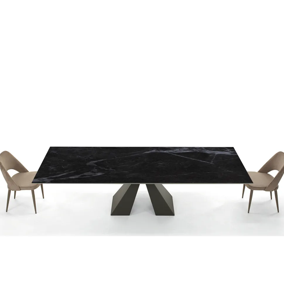 Tavolo Moderno Allungabile Fino a 278 cm in Ceramica Made in Italy – Dalmata