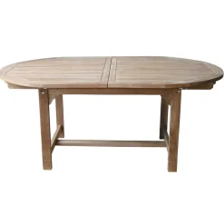 Tavolo Ovale Allungabile a 240 cm da Esterno Realizzato in Teak - Edera