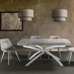Tavolo per Sala da Pranzo in Legno Nobilitato Allungabile Fino a 280 cm - Lukas