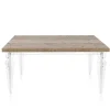 Tavolo Pranzo Allungabile a 255 cm in Plexiglass e Legno Made in Italy - Francoise