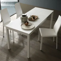 Tavolo Pranzo Allungabile 190 cm Metallo e Legno Made in Italy - Euclideo