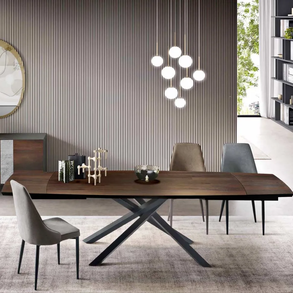 Tavolo Pranzo Allungabile Fino a 300 cm in Rovere Made in Italy - Antonino