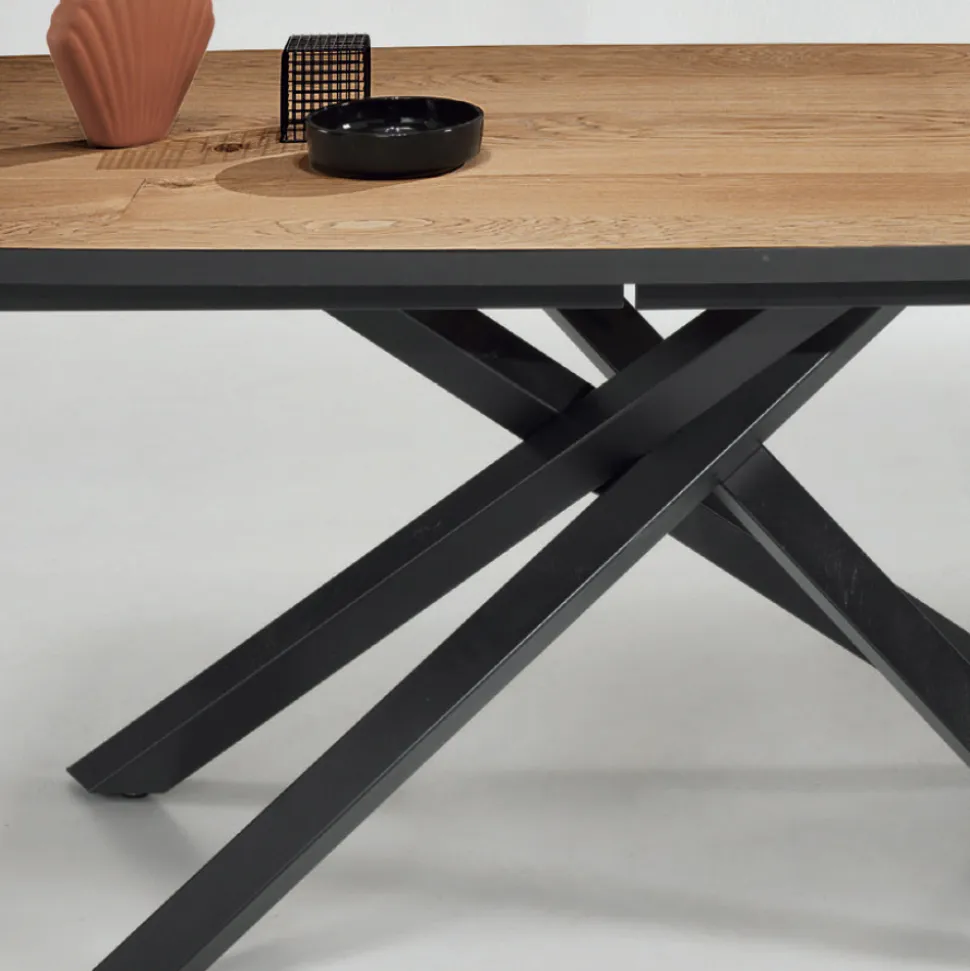 Tavolo Pranzo Allungabile Fino a 300 cm in Rovere Made in Italy - Antonino