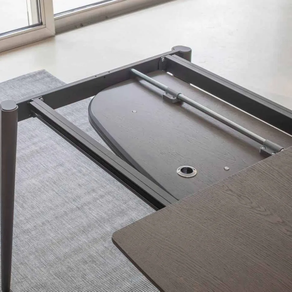 Tavolo Pranzo Allungabile fino a 170 cm in Legno Impiallacciato - Nutello