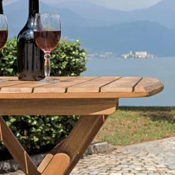 Tavolo Quadrato da Esterno Realizzato in Legno di Acacia - Tramonto
