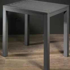Tavolo Quadrato Fisso da Giardino Realizzato in Alluminio - Pennarello