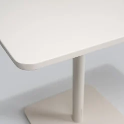 Tavolo Quadrato 80x80 cm da Esterno Realizzato in Alluminio Beige - Alfresco