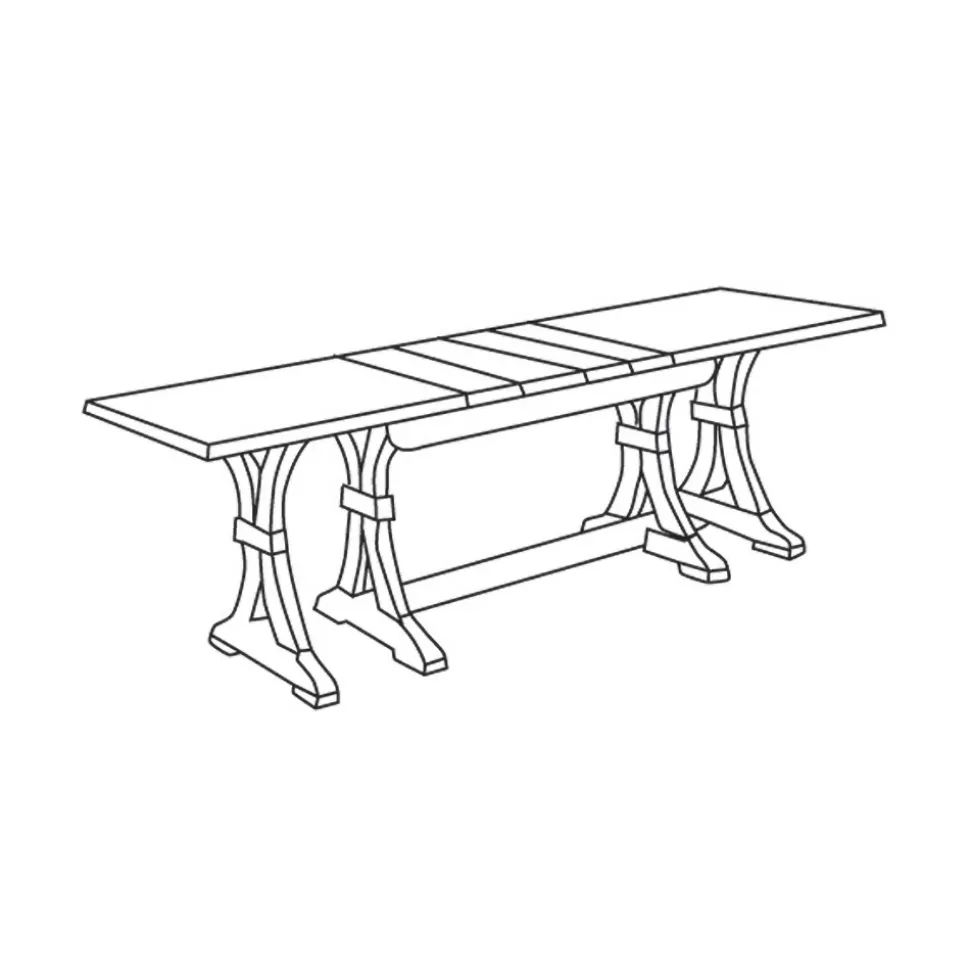 Tavolo Rettangolare Allungabile da Soggiorno in Legno Made in Italy - Jaro