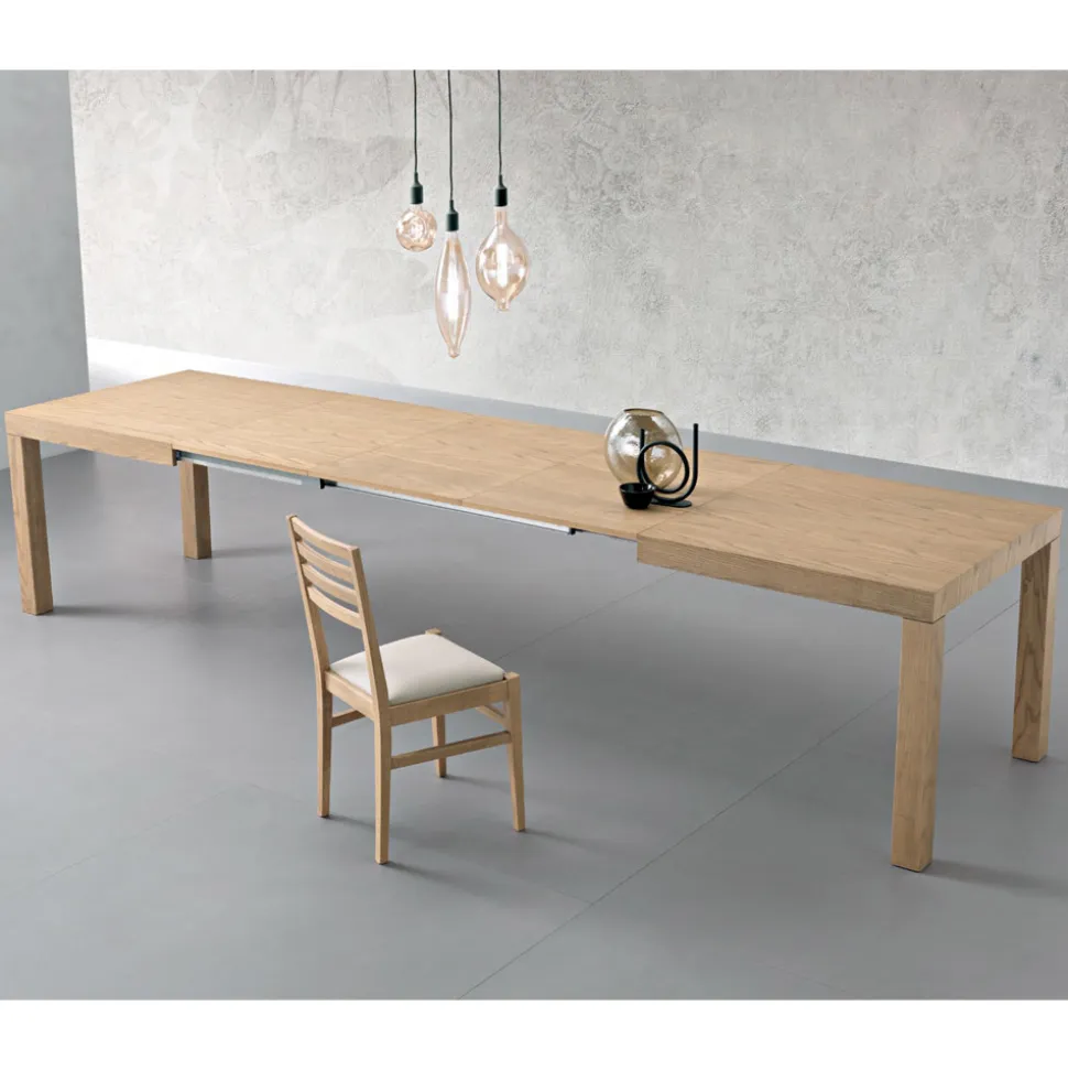 Tavolo Rettangolare Allungabile a 300 cm o 340 cm in Legno - Passoa