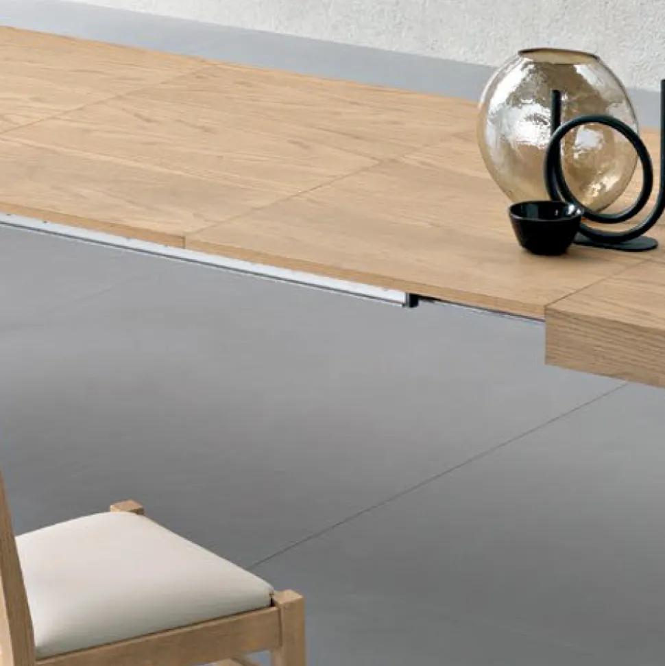 Tavolo Rettangolare Allungabile a 300 cm o 340 cm in Legno - Passoa