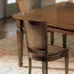 Tavolo Rettangolare con 4 Sedie in Legno Made in Italy - Angelite