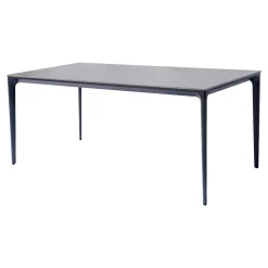 Tavolo Rettangolare da Giardino in Alluminio e Gres - Lunara