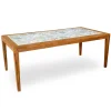 Tavolo Rettangolare Realizzato in Legno di Acacia e Piano in Ceramica - Tecnica