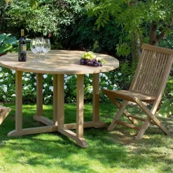 Tavolo Richiudibile da Giardino in Teak – Yggdrasil