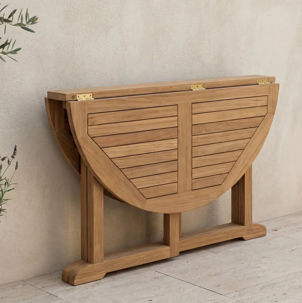 Tavolo Richiudibile da Giardino in Teak – Yggdrasil