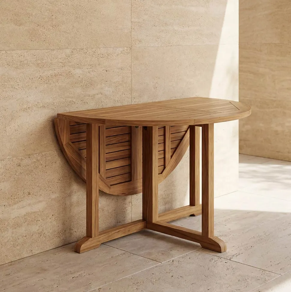 Tavolo Richiudibile da Giardino in Teak – Yggdrasil