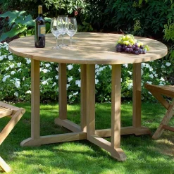 Tavolo Richiudibile da Giardino in Teak – Yggdrasil
