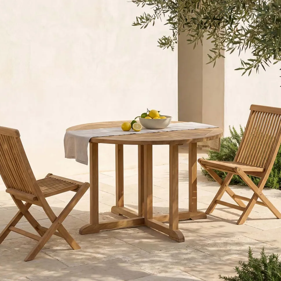 Tavolo Richiudibile da Giardino in Teak – Yggdrasil
