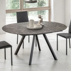 Tavolo Rotondo Allungabile a 170 cm in HPL Stratificato - Convivio
