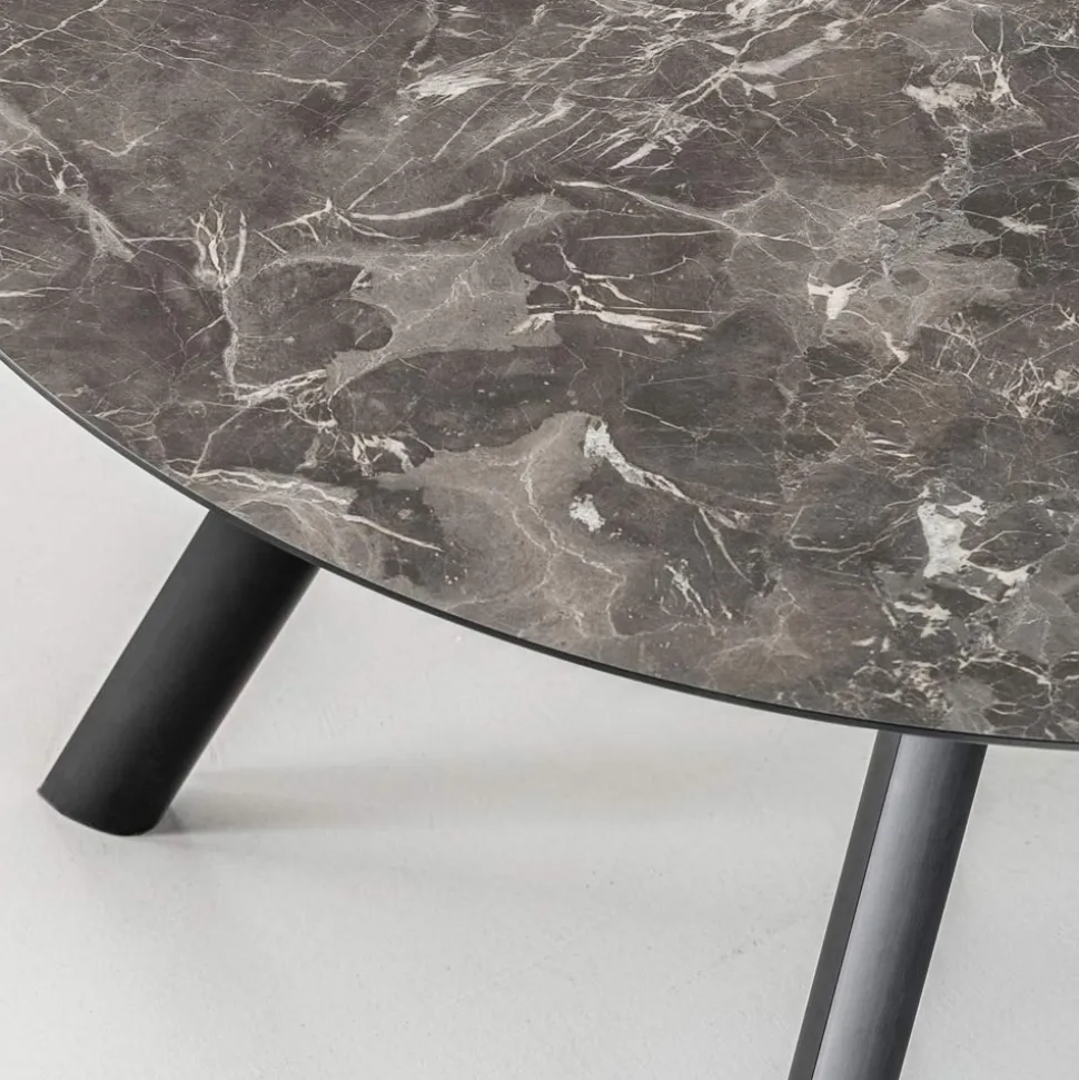 Tavolo Rotondo Allungabile a 170 cm in HPL Stratificato - Convivio
