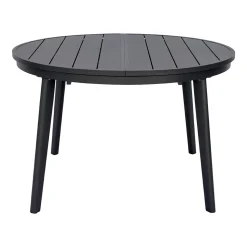 Tavolo Rotondo Allungabile a 170 cm in Alluminio Antracite - Rivara