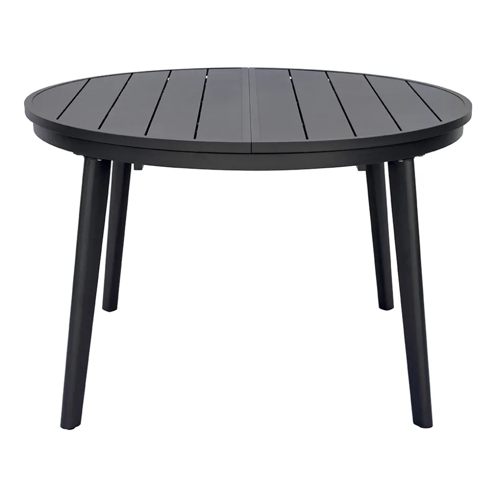 Tavolo Rotondo Allungabile a 170 cm in Alluminio Antracite - Rivara