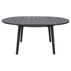 Tavolo Rotondo Allungabile a 170 cm in Alluminio Antracite - Rivara