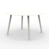 Tavolo Rotondo 130 cm da Esterno in Alluminio di Diverse Finiture - Risplendente