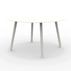 Tavolo Rotondo 130 cm da Esterno in Alluminio di Diverse Finiture - Risplendente