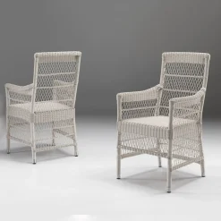 Tavolo Rotondo da Giardino con 4 Poltroncine con Braccioli - Gigi